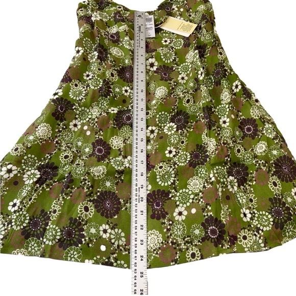 Artizia Wilfred City lights floral mini dress green white sweetheart neckline 8 - Picture 10 of 14